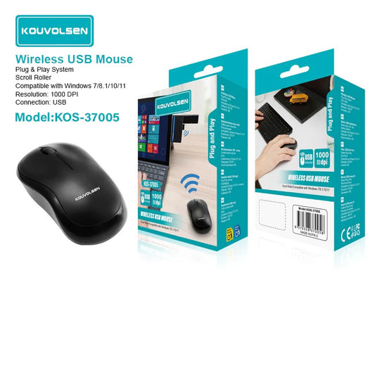 Wireless USB Mouse with Scroll Roller