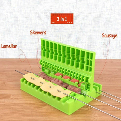 Multifunction Barbecue Stringer Skewers Tool