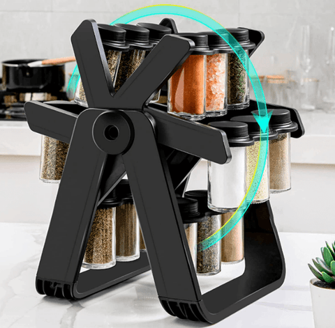 Jar Rotating Spice Rack (18 pcs)