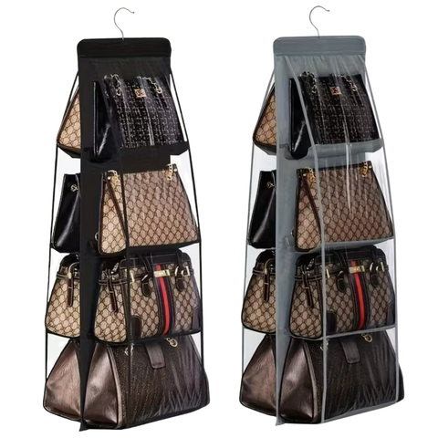 Dustproof oof Handbag Organiser Hanger (8 Grid)