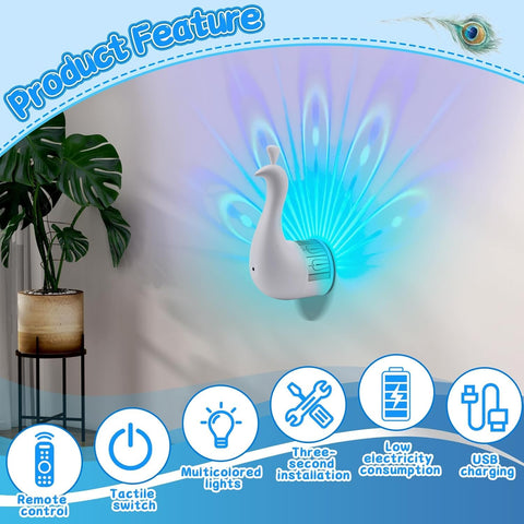 Peacock Projection Lamp