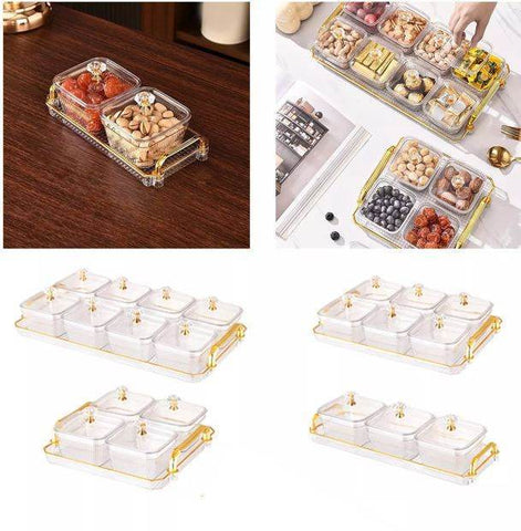 Multifunctional Snacks Dish Tray (3 Bowls)