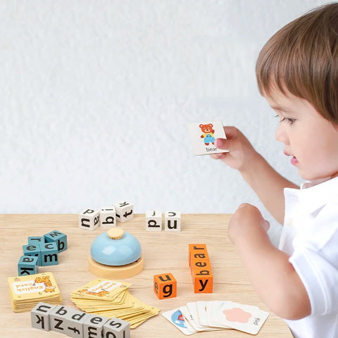 Wooden Letter Cognitive Challenge Word Game
