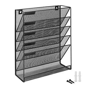 Wall‑Mounted Mesh File Organiser (5 Tier)