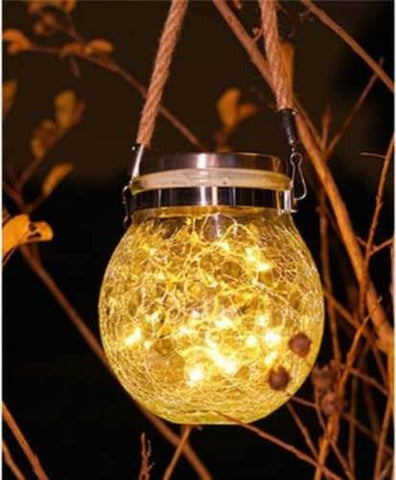 Glass Lantern (Warm White)(Each)