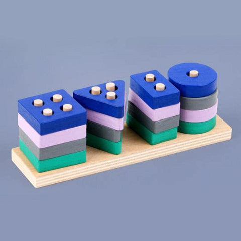 Super Tiny Wooden Sorting And Stacking Toy