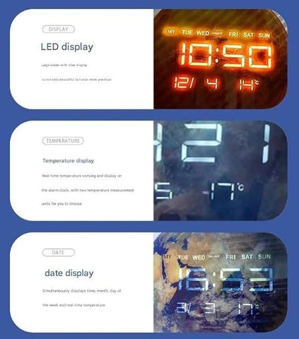 LED Digital Wall Clock (24.5 cm)