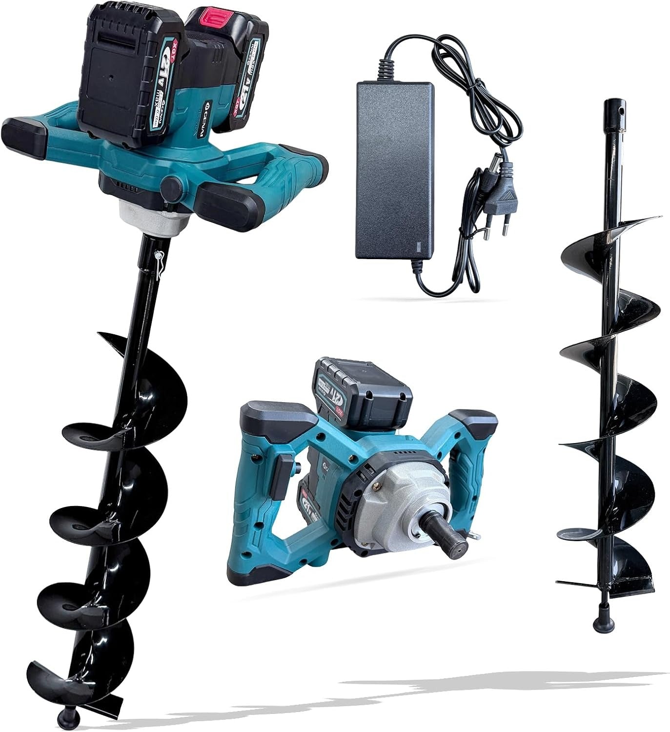 Electric Earth Auger Drill 600-1800W with Helicoidal Bit