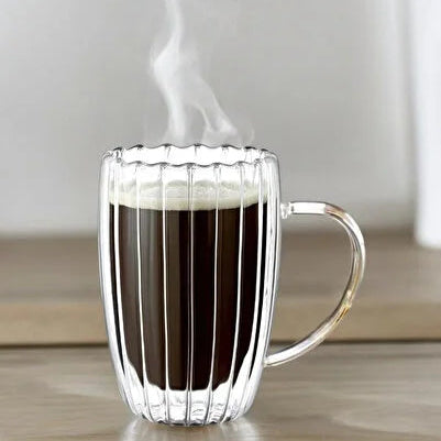 Elegant Clear Glass Cup (450ml)(Each)
