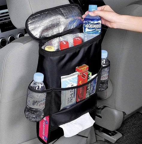 Car Back Seat Organizer with Cooler Bag