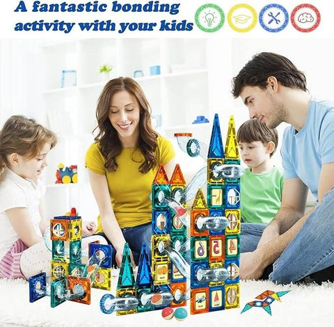 Magnetic Building Blocks (168 pcs)