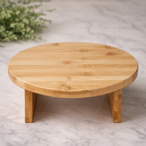 Round Bamboo Display Stand (25cm)