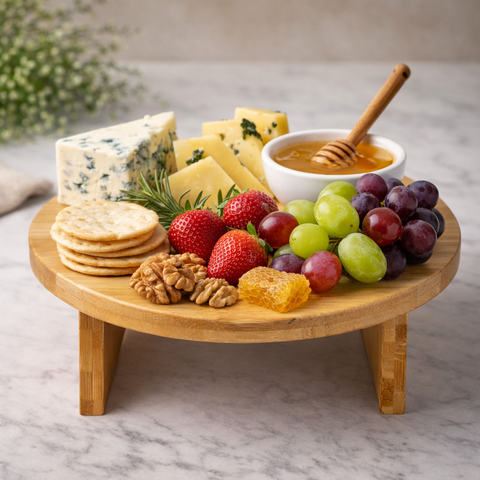 Round Bamboo Display Stand (25cm)