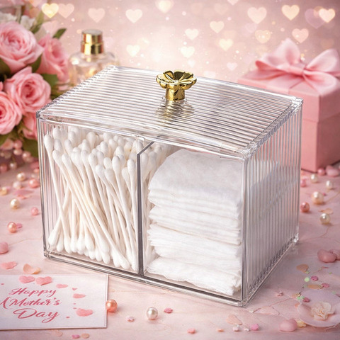 Square Acrylic Cosmetic Organiser Storage Box