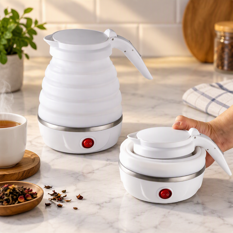 Silicone electric foldable kettle