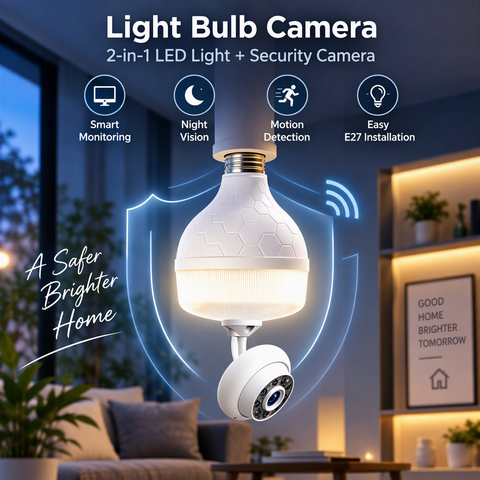 Wifi LED Security Camera Bulb (4K)