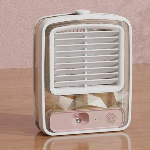 Water Cooled Desk Fan With Humidifier Spray