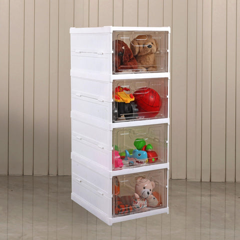 Grid Space Shoe Storage Box (4 Tier)
