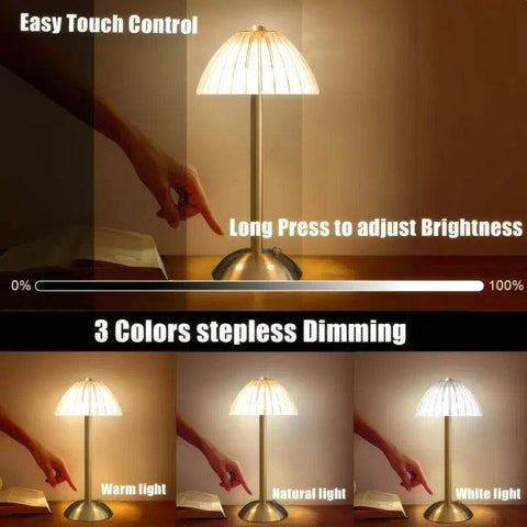 Rechargeable Vintage Metal Table Lamp