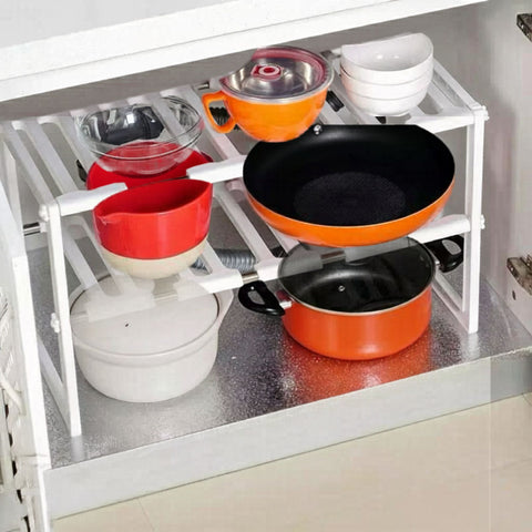 Adjustable Microwave Storage Rack (2 Tier)