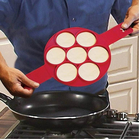 Silicone Flapjack And Egg Mold (Round)