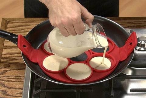 Silicone Flapjack And Egg Mold (Round)