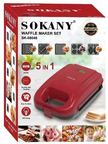 5in1 Grill And Waffle Maker