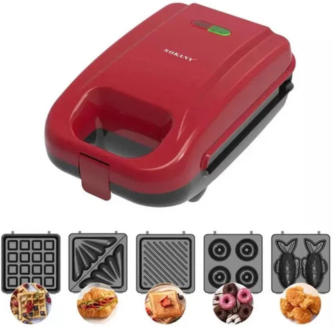 5in1 Grill And Waffle Maker