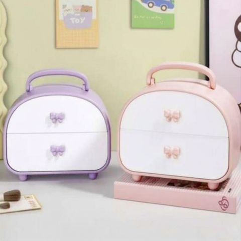 Mini Suitcase Storage Box (2 Tier)