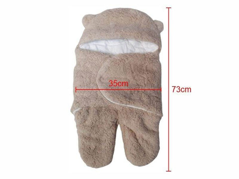 Baby Bear‑Ear Swaddle Blanket