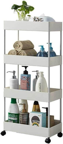 Multipurpose Space Saving Side Shelf Trolley (4 Tier)