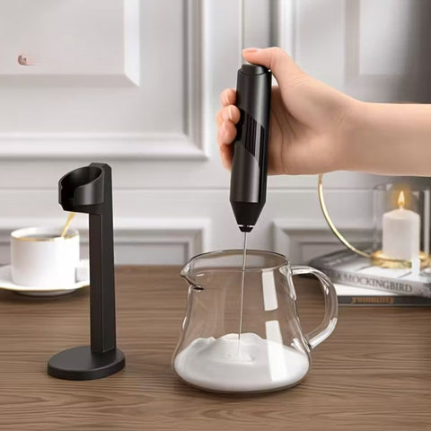 Powerful Milk Frother With Stand (Battery Operated)