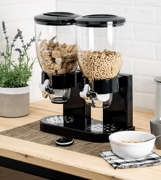 Double Barrel Cereal Dispenser (2L) - DMC Wholesale