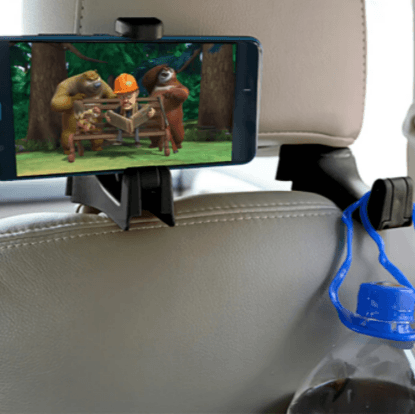 2in1 Car Headrest Hook Phone and Bag Holder (Each)