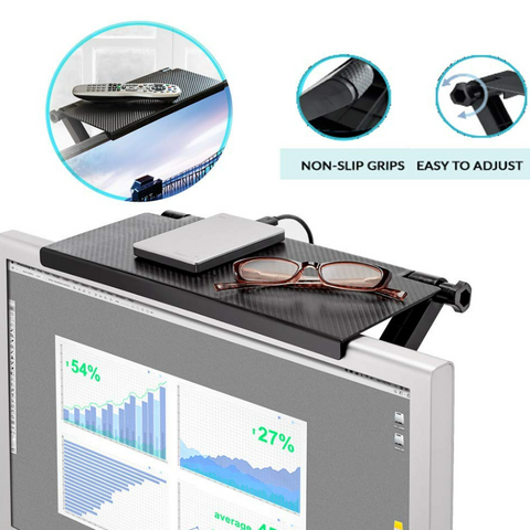 Adjustable Screen Top Shelf