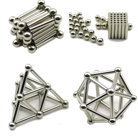 Magnetic Assembled Iron Rod And Ball Set (40 pcs)