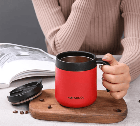 Double Steel Thermos Coffee Mug (500ml)