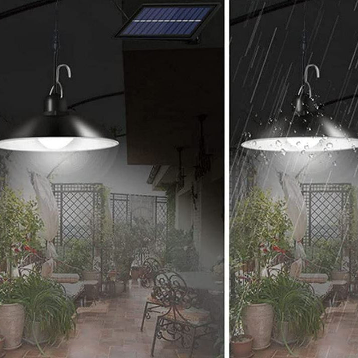 Solar LED Double Hanging Pendant Light