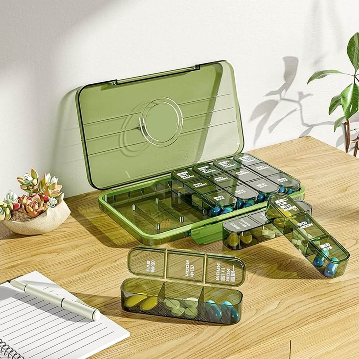 Large On The Go Capacity Pill Organiser - DMC Wholesale