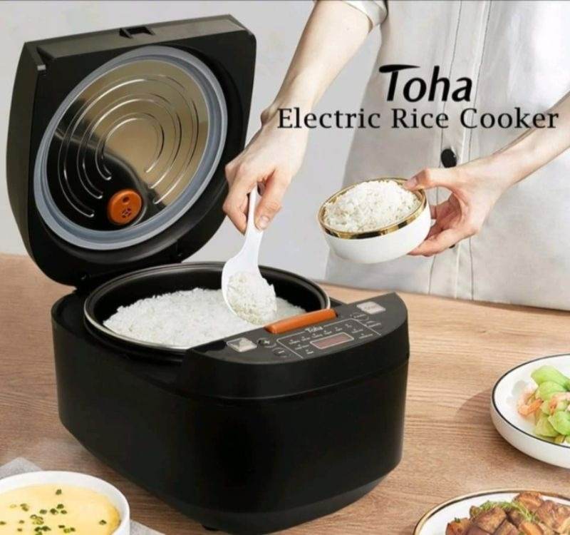 Digital Electric Black Rice Cooker (5L) - DMC Wholesale