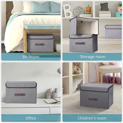 Folding Non-Woven Storage Box With Handle Set (2 pcs)