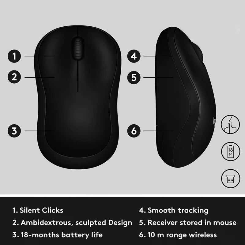 Wireless USB Mouse with Scroll Roller