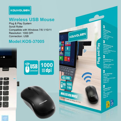 Wireless USB Mouse with Scroll Roller