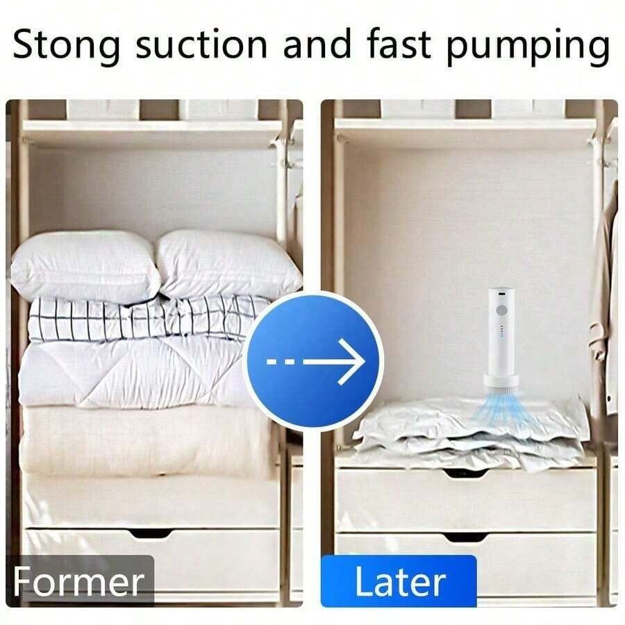 Wireless Vacuum Compression Pump for Storage Bags
