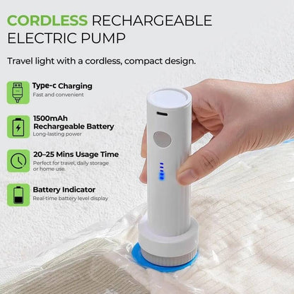 Wireless Vacuum Compression Pump for Storage Bags