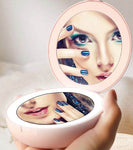 Hand Warmer With LED Makeup Mirror