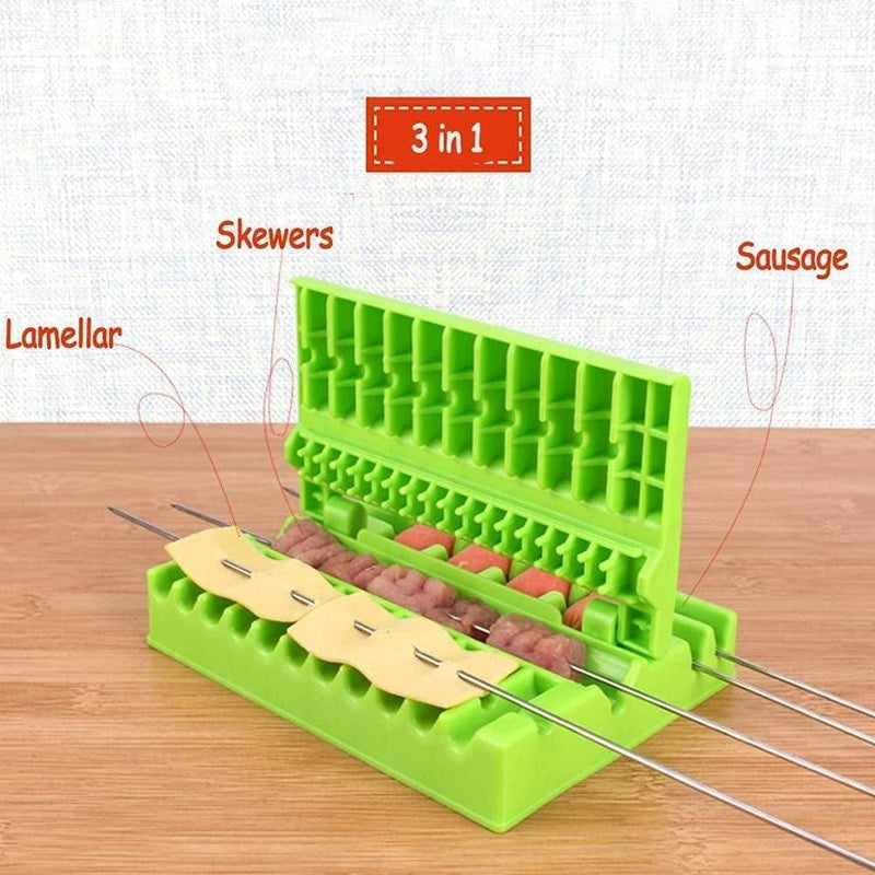 Multifunction Barbecue Stringer Skewers Tool