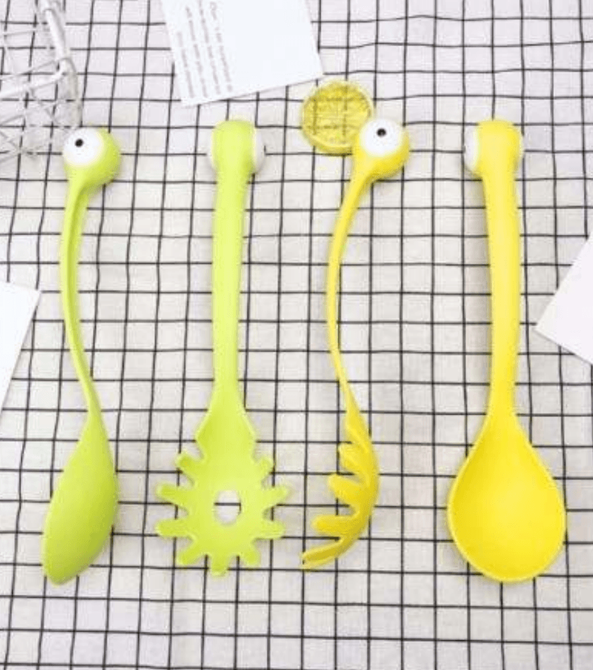 Monster Pasta And Salad Server Set (Green) - DMC Wholesale