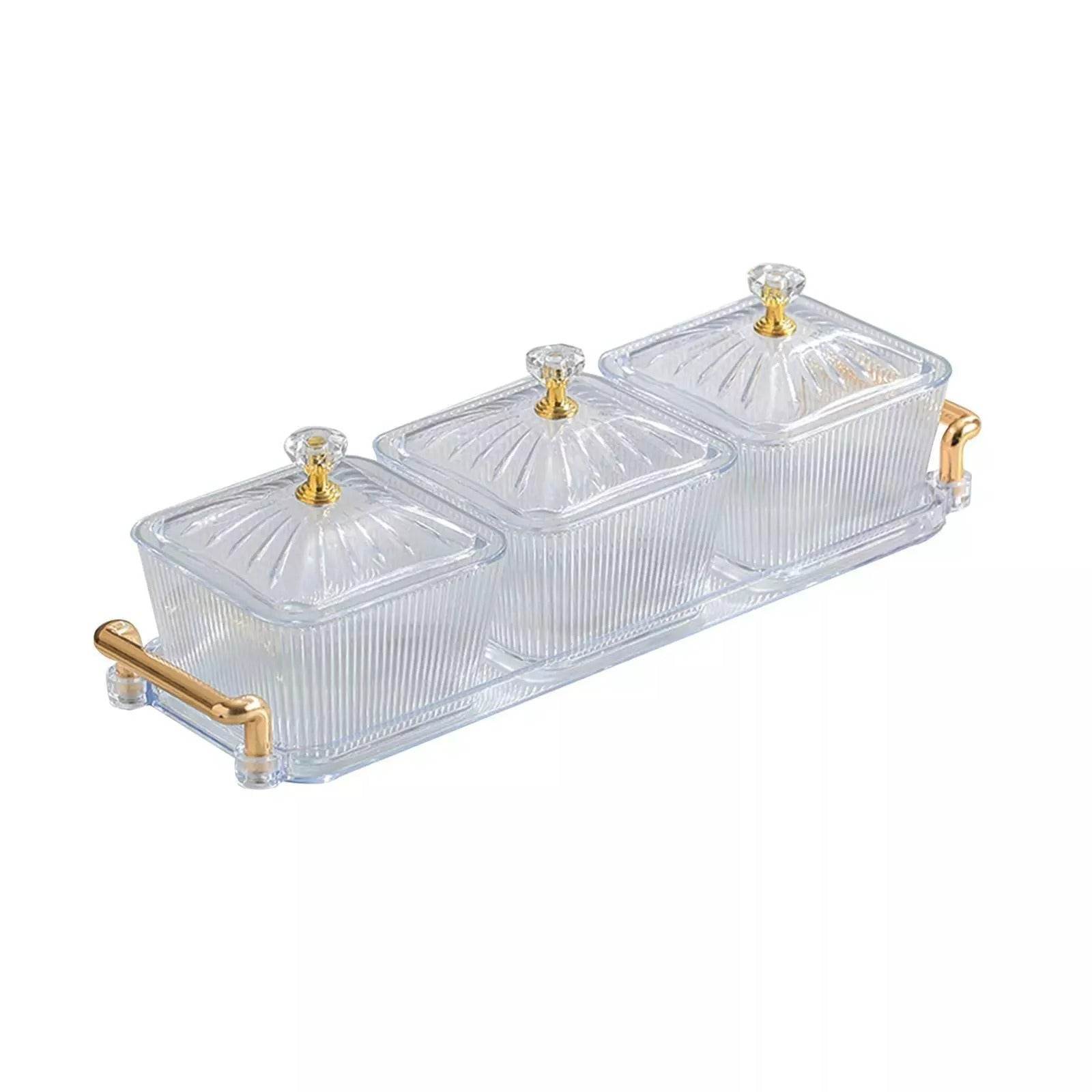 Multifunctional Snacks Dish Tray (3 Bowls) - DMC Wholesale