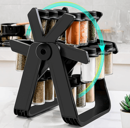 Jar Rotating Spice Rack (18 pcs)
